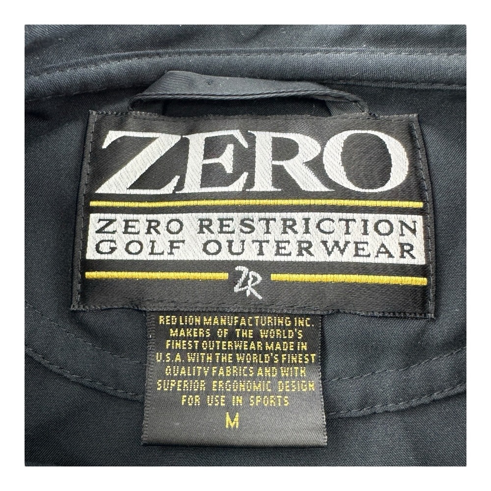 Zero Restriction ZR Men's Size Medium Black ¼ Snap Microfiber Polyester Pullover - Picture 3 of 4
